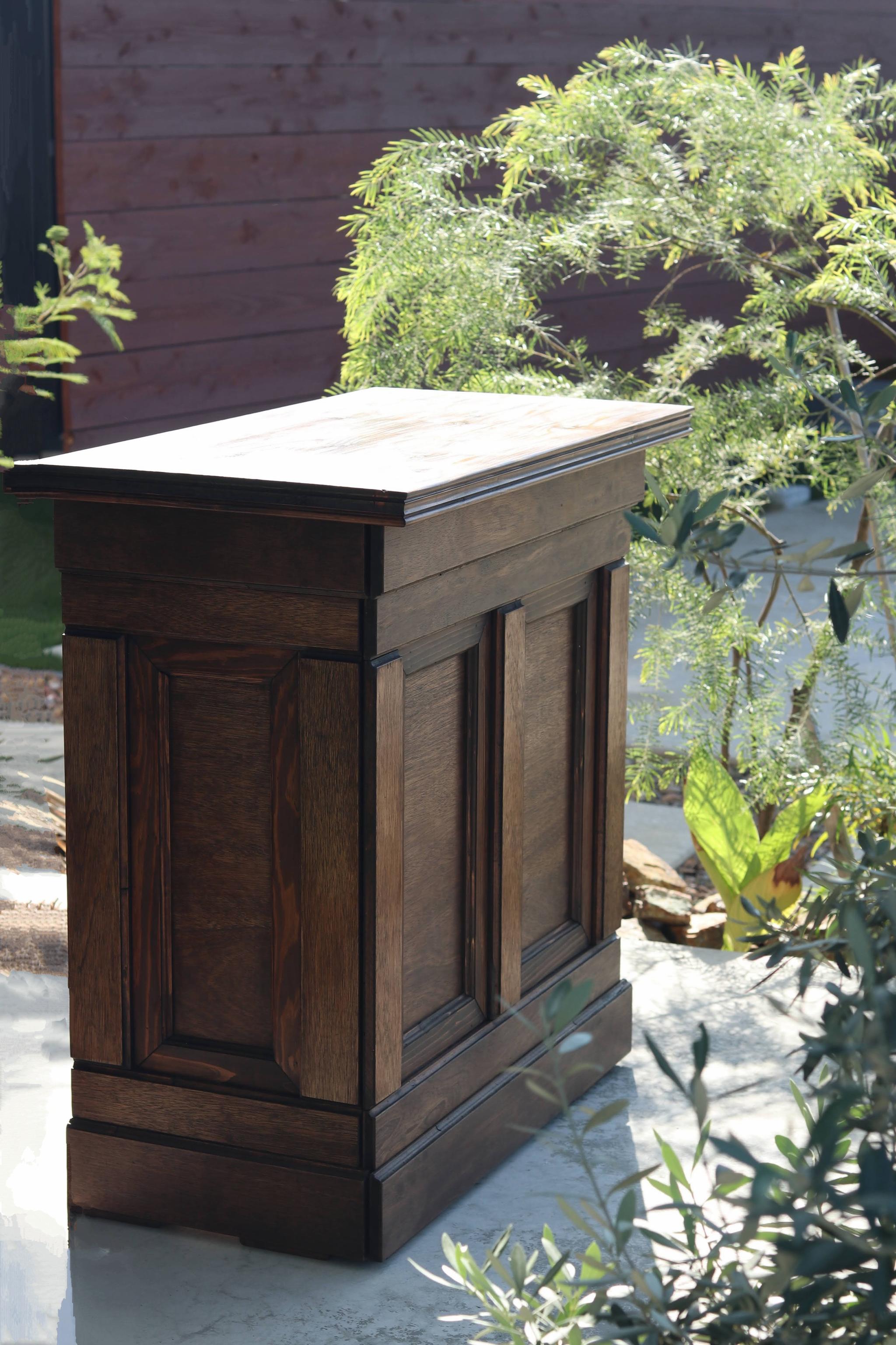 折り畳み式アンティークカウンター｜レジ・キャッシャー・バーカウンター・受付・店舗什器 | 4枚目